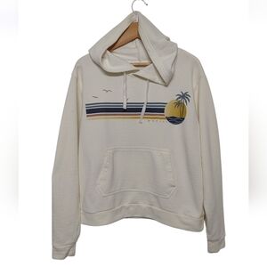 Retro O'neill Hoodie Cotton Blend Pull Over Hoodie Size Medium